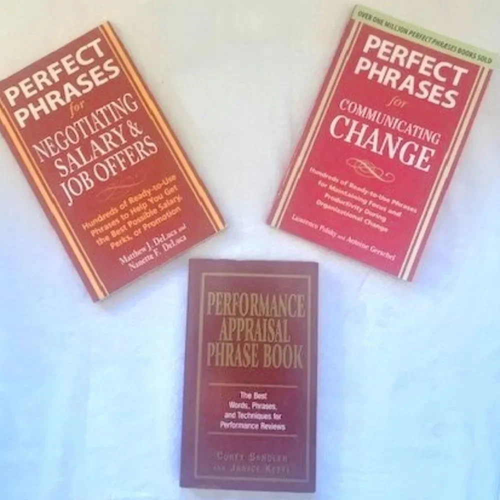 Set 3 Perfect Phrases books‎ for appraisals, change, negotiations